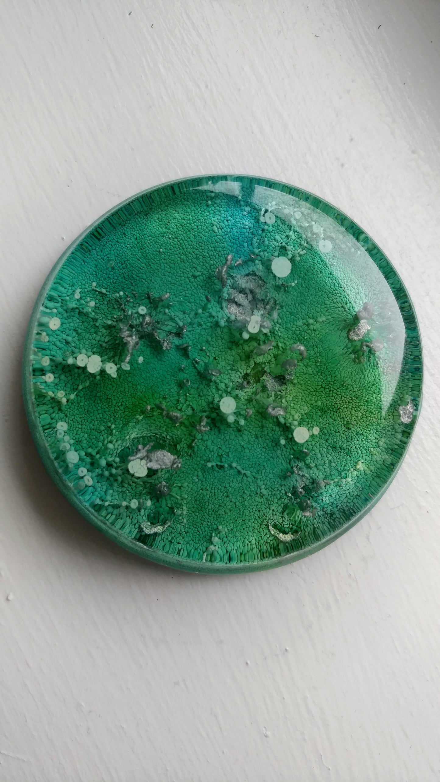 Petri Alcohol Ink Resin Decorative Kitchen Magnet