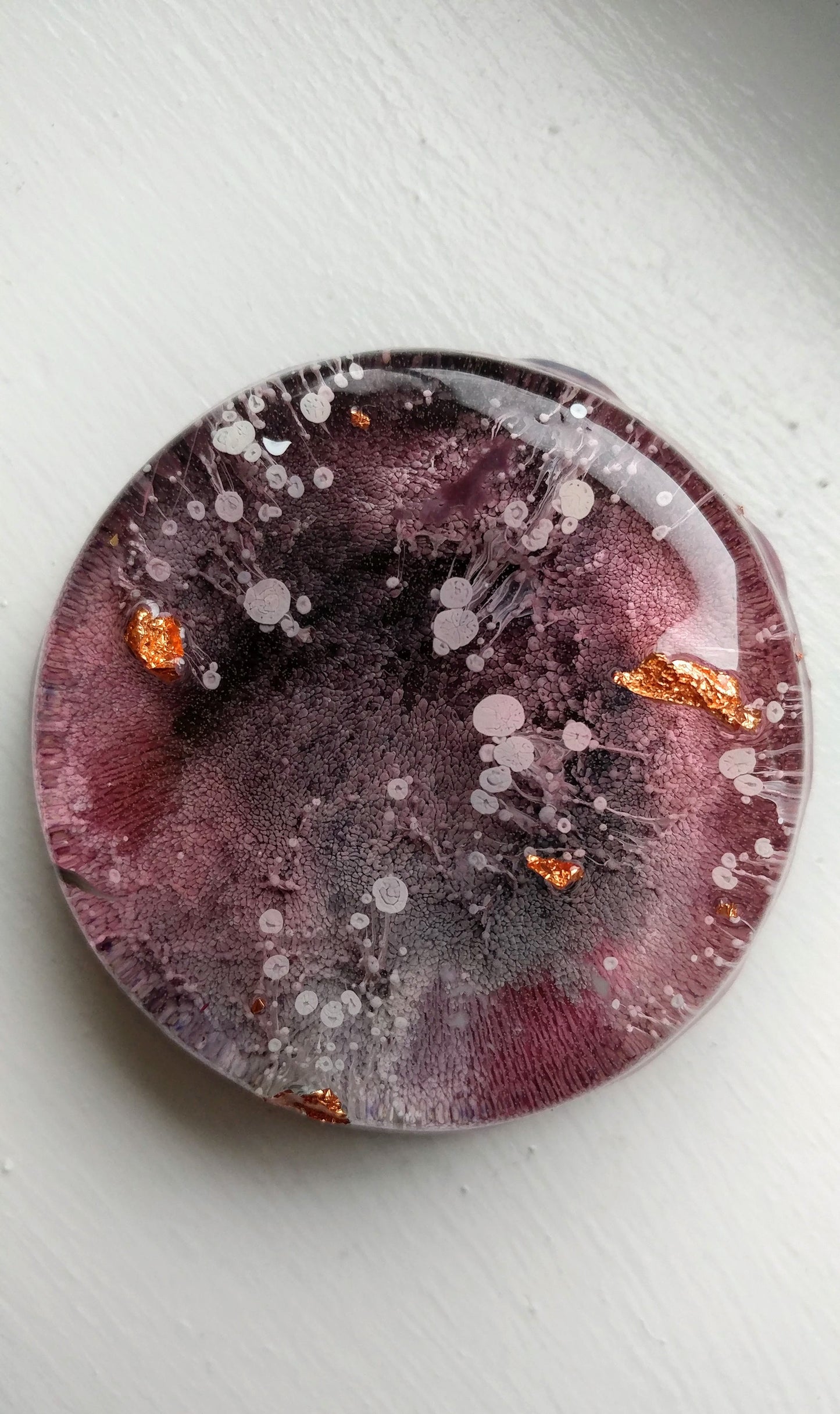 Petri Alcohol Ink Resin Decorative Kitchen Magnet