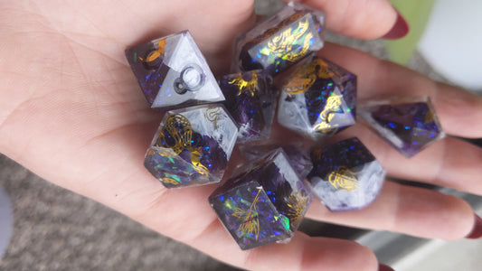 Sharp Edge 7-Piece Dice Set- Raw Celestial Tundra